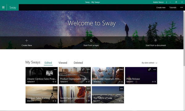Microsoft Sway